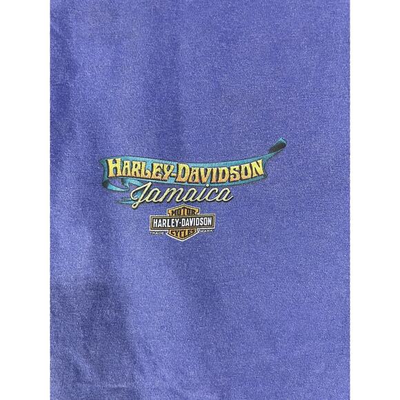Harley-Davidson T shirt size L Riding and Relaxing Jamaica Blue Vintage - Picture 5 of 7